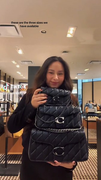 Coach Black Quilted Tabby Backpack Comparison