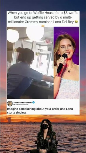 The secret day Lana Del Rey worked at Waffle House 🥞 #Shorts #LanaDelRey #wafflehouse