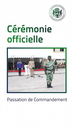 Cérémonie de passation de commandement présidée par Son Excellence, le Général Brice Clotaire Oligui Nguema, Président de la Transition, Chef de l’État. #Gabon #oliguinguema #transition