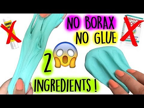 SLIME AVEC 2 INGREDIENTS ! SANS glue, SANS Borax, SANS Lessive, SANS Solution pour lentilles