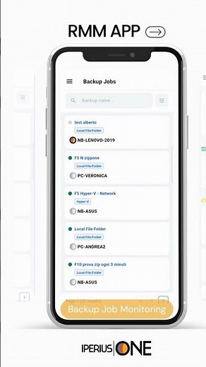 Iperius One Mobile App: RMM, Backup & IT Monitoring Anywhere