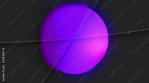 a 4k 30fps rotating pie-chart like, round gradient overlayed with glass like textures plus dust particle and noisy texture for a retro feel. Stock Video