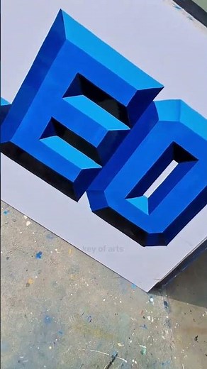 How to Paint “LEO” Word Sign 😍 | Easy Letter Art #shorts #leo #painting