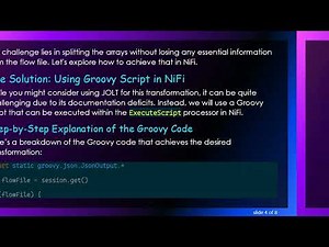 Mastering JSON Arrays in NiFi: How to Split Your Data for CSV Transformation