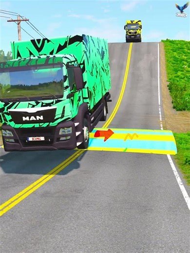 ‎ LKW vs MEGA SPEED BUMP! 💥 #shorts #beamng