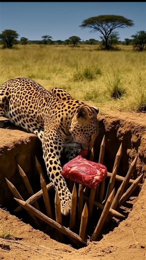 How Leopard 🐆 get meal ❓❓# viral #Leopard