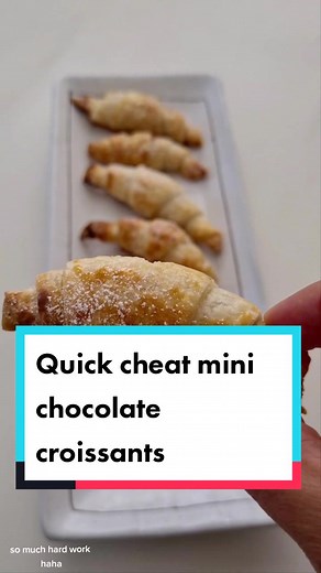 Homemade Mini Chocolate Filled Croissants Recipe