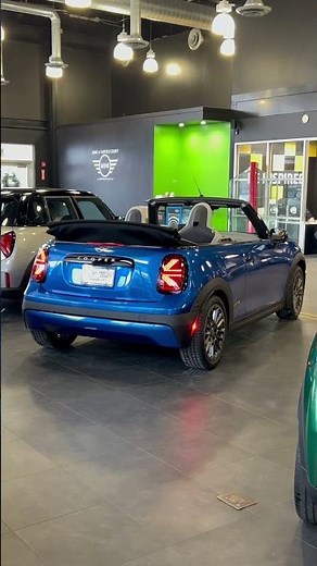 The new 2026 MINI Cooper Convertible in Icy Sunshine Blue! #minicooper #fyp #cars #convertible