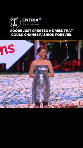 Entrix on Instagram: "Adobe has unveiled a revolutionary “digital dress” that could reshape the future of fashion. Known as Project Primrose, this innovative garment uses laser‑cut polymer‑dispersed liquid crystal “petals” embedded with flexible circuitry so that the dress’s patterns and designs can change dynamically in real time at the push of a button. First shown at Adobe MAX as an interactive concept, it was later brought to life on the runway at New York Fashion Week in collaboration with 