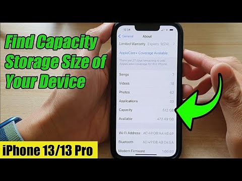 iPhone 13/13 Pro: How to Find Capacity Storage Size of Your Device