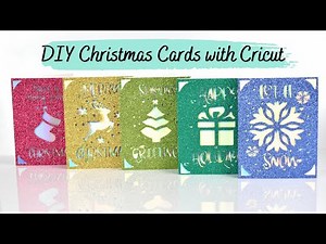 How to Make Christmas Cards with #Cricut - Holiday Crafts | Abbi Kirsten Collections