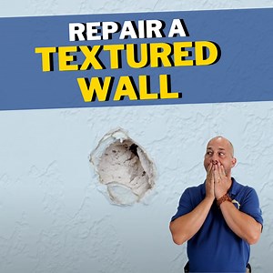 Today I'm going to be showing you how to repair a textured wall in 3 different ways. 🔨 SHOP TOOLS USED IN THIS VIDEO 🔨 OLFA Utility Knife - https://geni.us/UtilityKnife Hammer - https://geni.us/EstwingHammer LePage Foam - https://geni.us/TXHv Sanding Sponge - https://geni.us/SandingSponge Orbitol Sanding Tool - https://geni.us/6hi1SKA DryDex Spakling - https://geni.us/PHxdws Drywall Scraper - https://geni.us/DrywallScrapers CGC Sheetrock 45 - https://geni.us/gM1utr Drywall Hawk - https://geni.