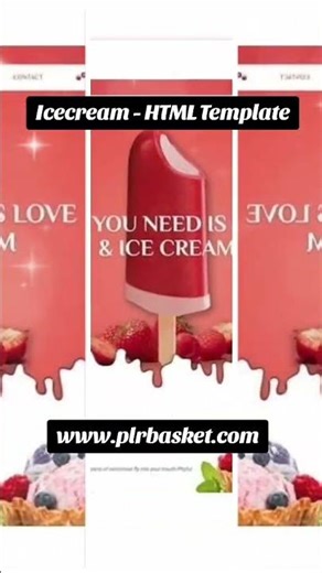 Icecream – HTML Template