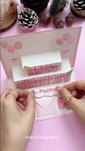 DIY Pop-Up Birthday Card 💗