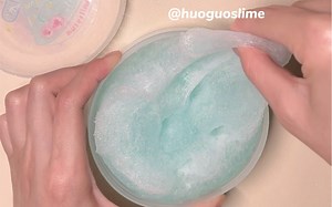 【测评】薄荷绵沙冰slime视频