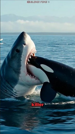 Great White Shark Eats Killer Whale in The Ocean!