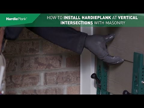 How To Install James Hardie Products At Vertical Intersections With Masonry