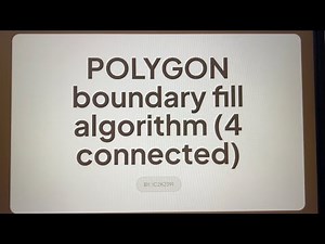 Polygon 4 connected Boundary fill algorithm by IC2K2391
