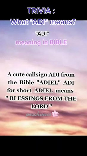 Meaning of 'ADI' in Love and Relationships