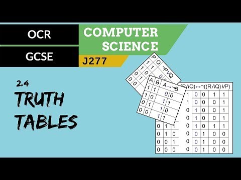 82. OCR GCSE (J277) 2.4 Truth tables