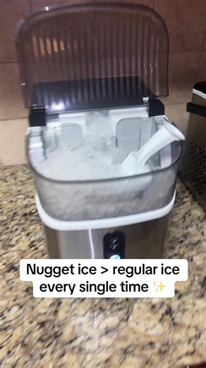 Enjoy restaurant-style nugget ice at home ✨ This Nugget Ice Machine makes soft, chewable ice in minutes 🧊 Perfect for iced coffee, cocktails, or everyday drinks 🍹 Easy to use, fast, and convenient for the whole family 👏 #nuggetice #nuggeticemachine #icecrusher #icemachine #icemaker