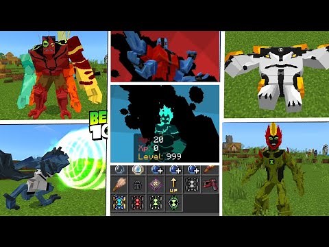 New Ben 10 addon for minecraft bedrock edition 1.20-1.21 / Download in the link description