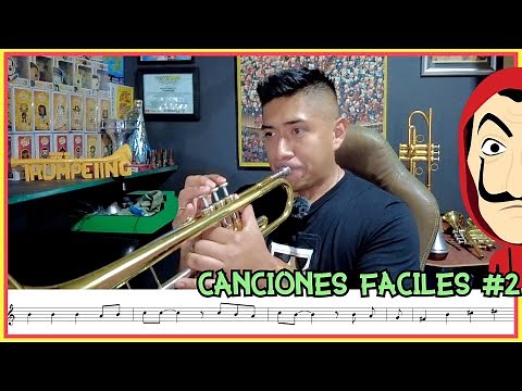 5 Canciones Fáciles de Trompeta 🎺 Aprende canciones #2
