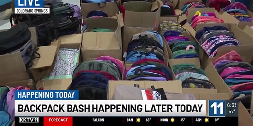 WATCH: Backpack Bash in Colorado Springs Saturday!