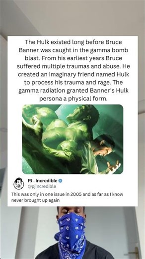 The Hulk existed long before Bruce Banner was caught in the gamma bomb blast. From his earliest