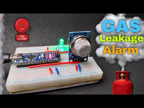 GAS Leakage Detector using Arduino Nano / UNO || MQ5 Sensor || Techie Lagan