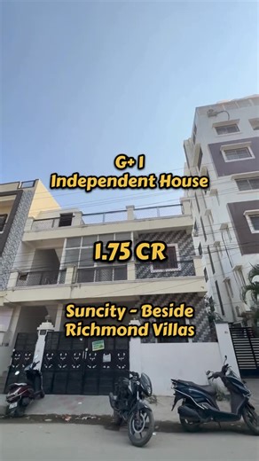 Altaf Hussin on Instagram: "Call +91 81251 74111 📐 Plot Size: 150 Sq. Yards 📍 Location: Suncity 🛣️ Road Width: 40 Feet Road 💰 Asking Price: ₹1.75 Cr 🏘️ Landmark: Next beside famous Keerti Richmond Villas 🏗️ Foundation: G+5 🏠 Existing Structure: G+1 Property 🕒 Age: 8–10 Years Old (Recently Renovated – Almost Brand New) 🏡 Configuration Details 🏠 Ground Floor: Spacious 4 BHK 🏠 1st Floor: Two Portions of 2 BHK 💸 Rental Income: ₹50,000 – ₹60,000 per month ✨ Property Highlights 📍 Prime Su