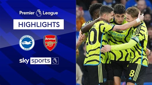 Brighton 0-3 Arsenal: Bukayo Saka, Kai Havertz, Leandro Trossard goals send Gunners top of Premier League