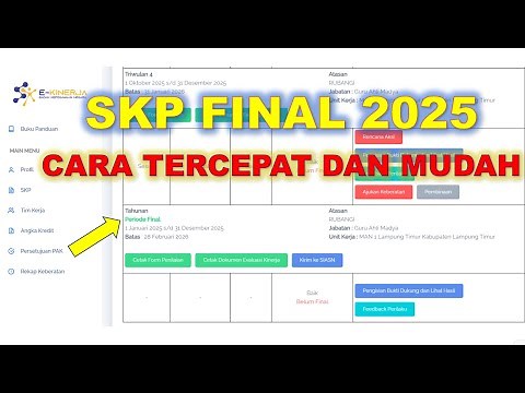 Cara Mengerjakan SKP Final Tahunan 2025 ASN di eKinerja BKN | Tutorial Lengkap