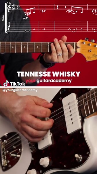 In this short guitar lesson, we’re breaking down the beautiful rhythm part to Tennessee Whiskey by Chris Stapleton. A slow bluesy groove, lush chords, and that signature feel that makes this song a modern classic. 🎶✨ Perfect for anyone wanting to add some soul and finesse to their playing. Grab your guitar and let it pour! Want more songs like this? Let us know in the comments. 💬 #ChrisStapleton #TennesseeWhiskey #GuitarLesson #BluesRhythm #LearnGuitar #CountrySoul