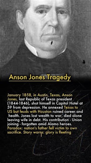 😢 Last Texas President Committed Suicide 💔🏛️