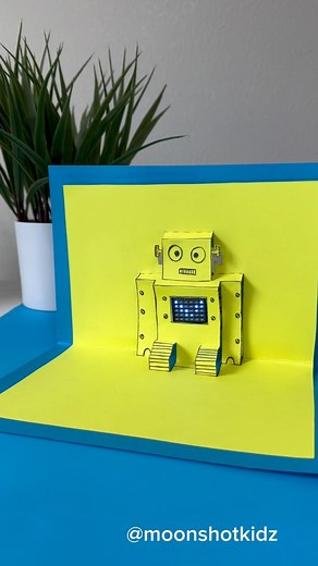 DIY electronics, stem and science activities for beginners | DIY “3D robot” interactive card. Easy and fun electronics and coding project for beginners. You will need: - Teknikio Bluebird... | Instagram