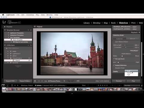 Improved Slideshows in Lightroom CC