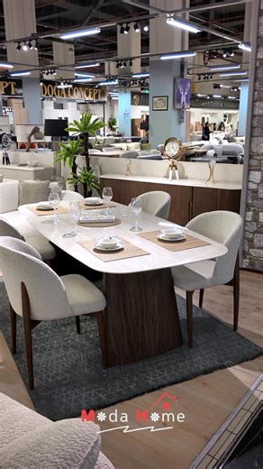 MODA HOME MOBİLYA CONCEPT on Instagram: "Delta Yemek Odası ✨ Tarzınızı Yansıtan Mobilyalar Moda Home’da ✨ Yaşam alanlarınıza değer katan, estetik ve konforu bir arada sunan seçkin koleksiyonlarımız mağazalarımızda sizi bekliyor.🤍 🛋️ Mobilya | Tasarım & Uygulama 📍 Mağazalarımız: Pendorya AVM & Rings AVM 📞 +90 541 713 00 92 📞 +90 552 647 70 58 🚚 Tüm Türkiye’ye Nakliye & Kurulum #modahome#mobilya#moda#design"