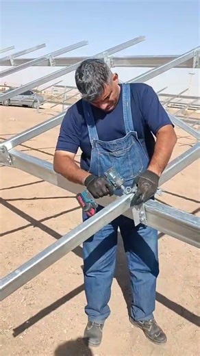 Bifacial SolarPanel Mounting Structure Installation | performance optimization #solarenergy #solar