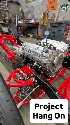 Russell & Chase on Instagram: "Well. What do you think so far? The chassis is a roller and it’s got my mind racing. This is going to be a such a nice truck. We also got the mock up engine in and mated with the Tremec six speed. Not only is Hang On going to look amazing. It’s also going to preform like a street truck should. @qa1motorsports @ictbillet Billet @abilene_powder_coating_ @tinworksfabrication @holleyperformance @hoosiertire @boostline_performance @tremecperformance @quick_performance @