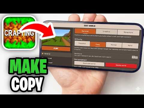 How To Make Copy Of World Crafting And Building! - Tutorial