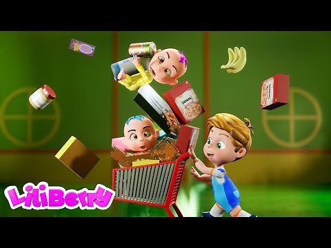 Let's Go Grocery Shopping Song for Kids | Liliberry Nursery Rhymes & Kids Songs
