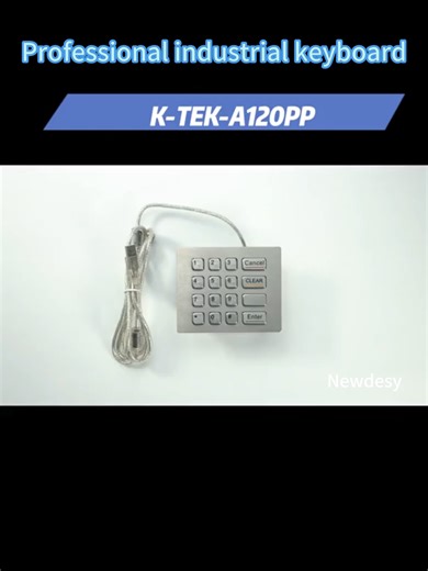 Tough jobs need tough industrial keyboards！😊👍｜Newdesy K-TEK-A12OPP Waterproof, dustproof, and built to withstand tough environments. Durable construction, perfect for industrial & factory use. Who needs this? Drop a 🔥 and DM me! #IndustrialKeyboard #IP65Keyboard #Waterproof #StainlessSteelKeyboard #PanelMountKeyboard #TrackballKeyboard #KioskHardware #MedicalDevice #MiningTech #SelfService #B2B #FactoryDirect