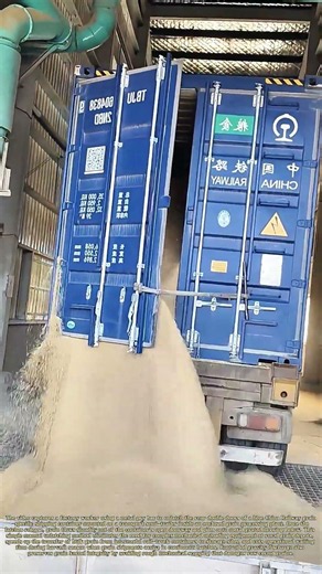 Prying open grain containers: Efficient bulk grain unloading from railway transport boxes