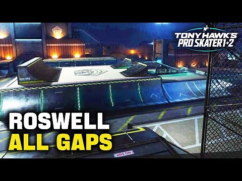 All Roswell Gaps in TONY HAWK'S PRO SKATER 1+2 (Gap Master Guide)