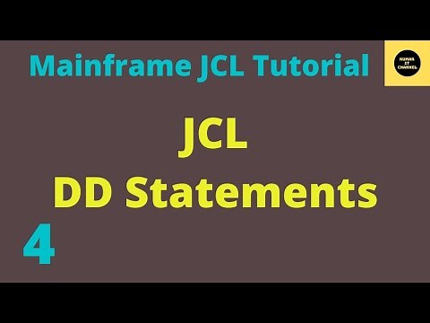 JCL DD Statements - Mainframe JCL Tutorial - Part 4