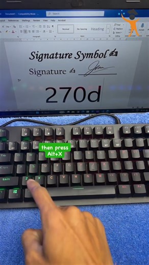 MS Word में Signature ✍️ Symbol कैसे Insert करें? | Easy Trick 🔥