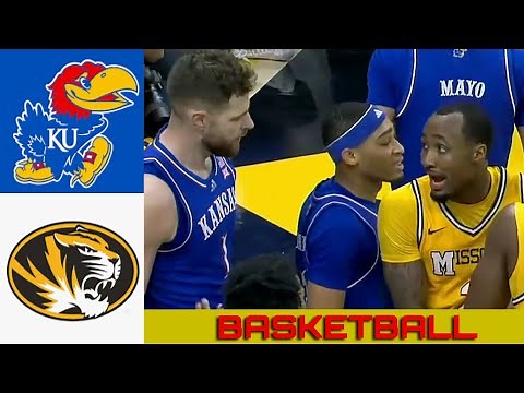 #1 KANSAS vs MISSOURI Basketball Game Full Highlights 2024