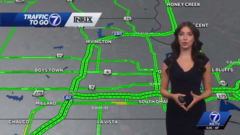 Construction cones placed back on I-480