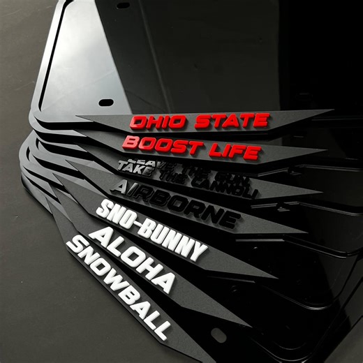 Personalized License Plate Frame With Custom 3D Logo or Text – Choose Any Car Brand - Etsy